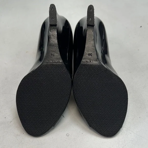 Jimmy Choo Black Patent Leather Wedges size 38 (7.5) - Picture 5 of 10